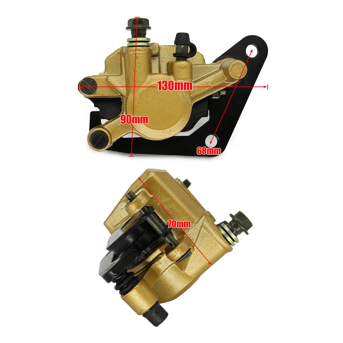 Motorcycle Front Brake Caliper Assy For YAMAHA YBR125 YBR YB 125 With Brake Pads And Bracket 2002-2007 2008 2009 2011 2012 2014