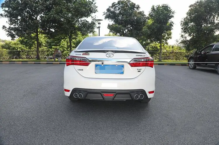 Для Corolla Body kit спойлер- FS для Toyota Corolla ABS задний спойлер передний бампер диффузор защитные бамперы