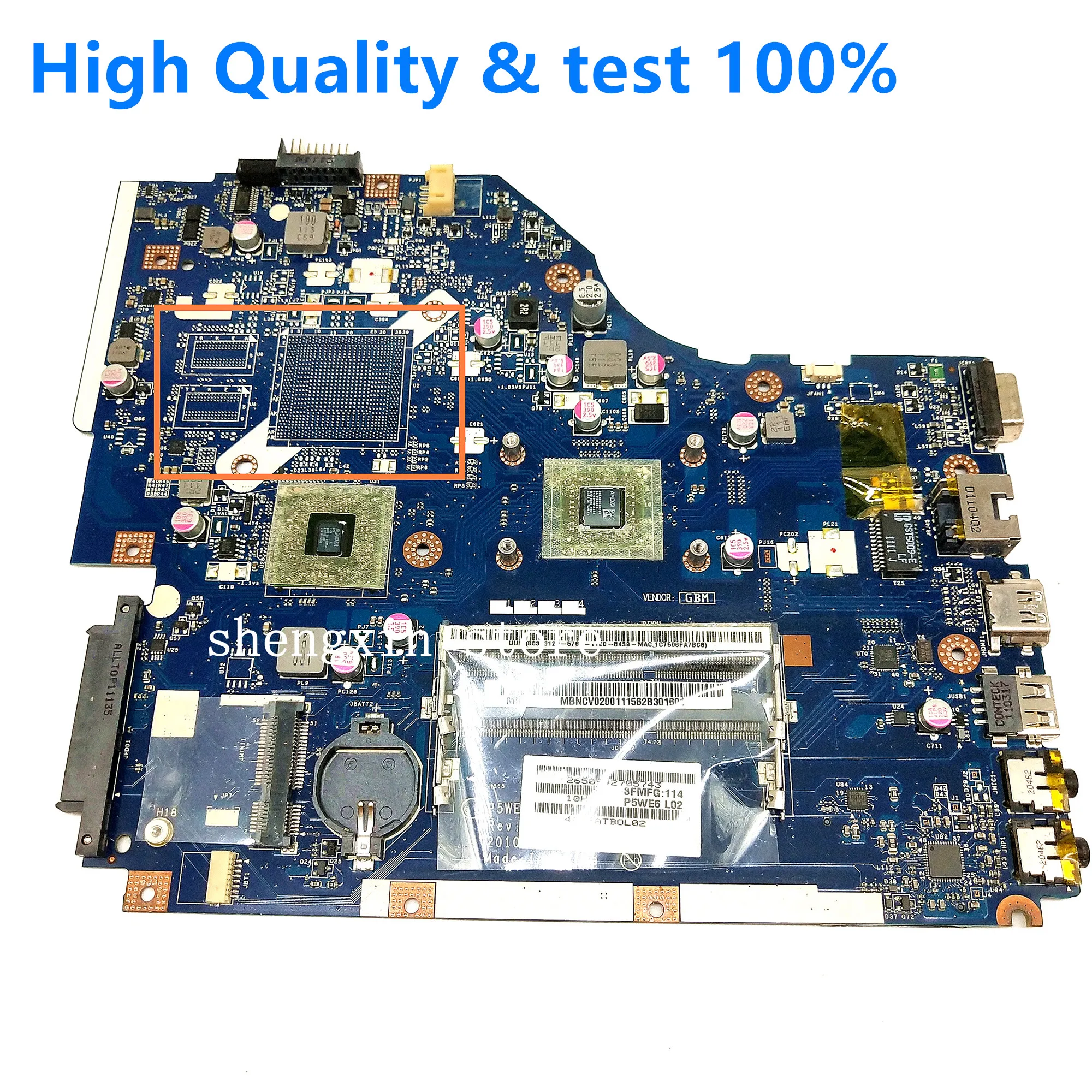 

P5WE6 LA-7092P Mainboard for Acer Aspire 5253 5250 Laptop Motherboard MBNCV02001