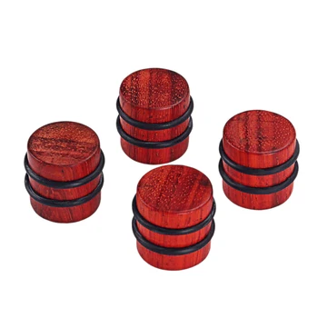 

SEWS-DIY 5.8mm Pack of 4Pcs Guitar Knob Tone Volume Control Knob Wood for Beach Finish Tone or Volume
