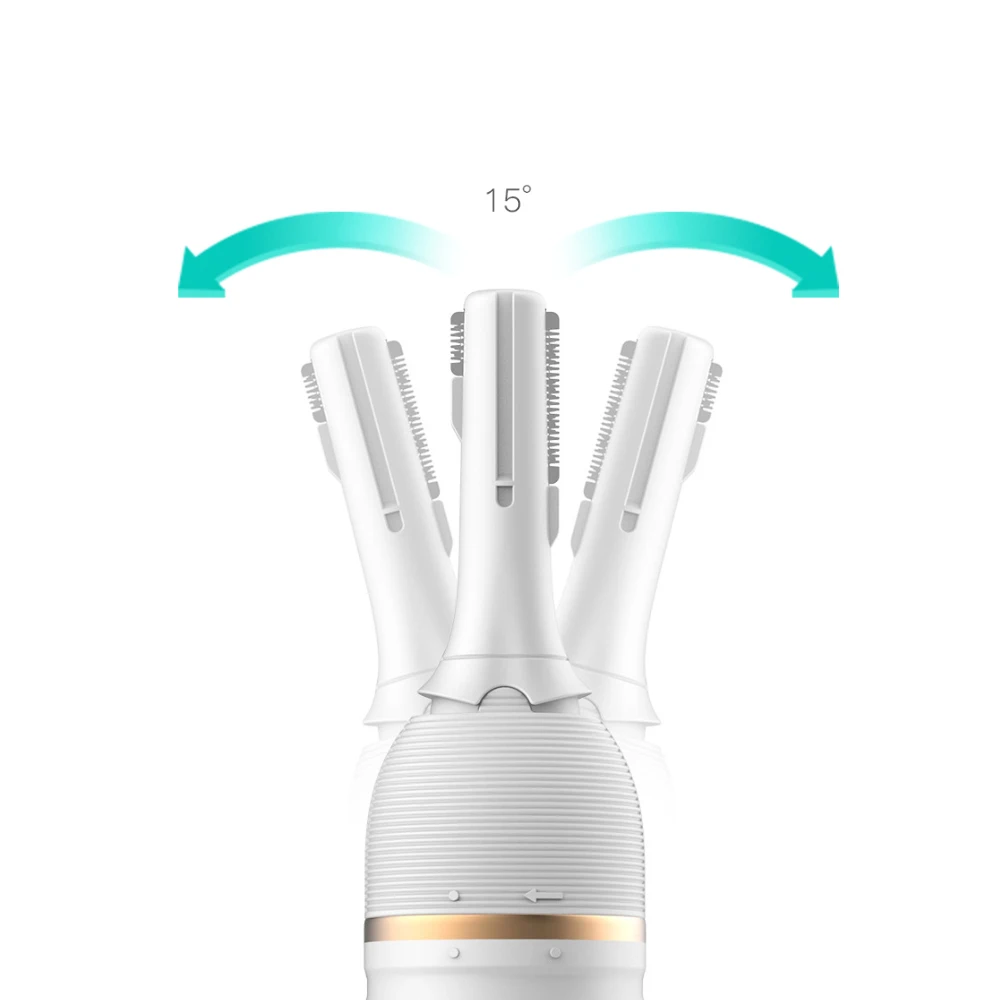 Xiaomi Youpin Wéllskins электрический триммер для бровей ремонтник бритвы для волос на теле удаление с поворотной головкой 30 ° регулируемая режущая головка