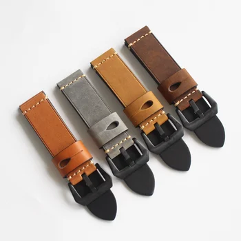 

2020 New Arrival GT Cowhide 20/22MM Retro Leather Watch Strap 20/22mm Mechanical Watch Leather Watches Band Strap 20mm