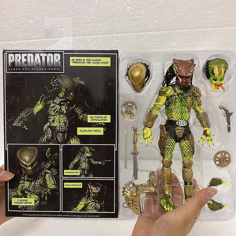 Predator図neca長老捕食ゴールドケナーリーダー一族チーフアクションフィギュア模型玩具センチメートル Null Aliexpress