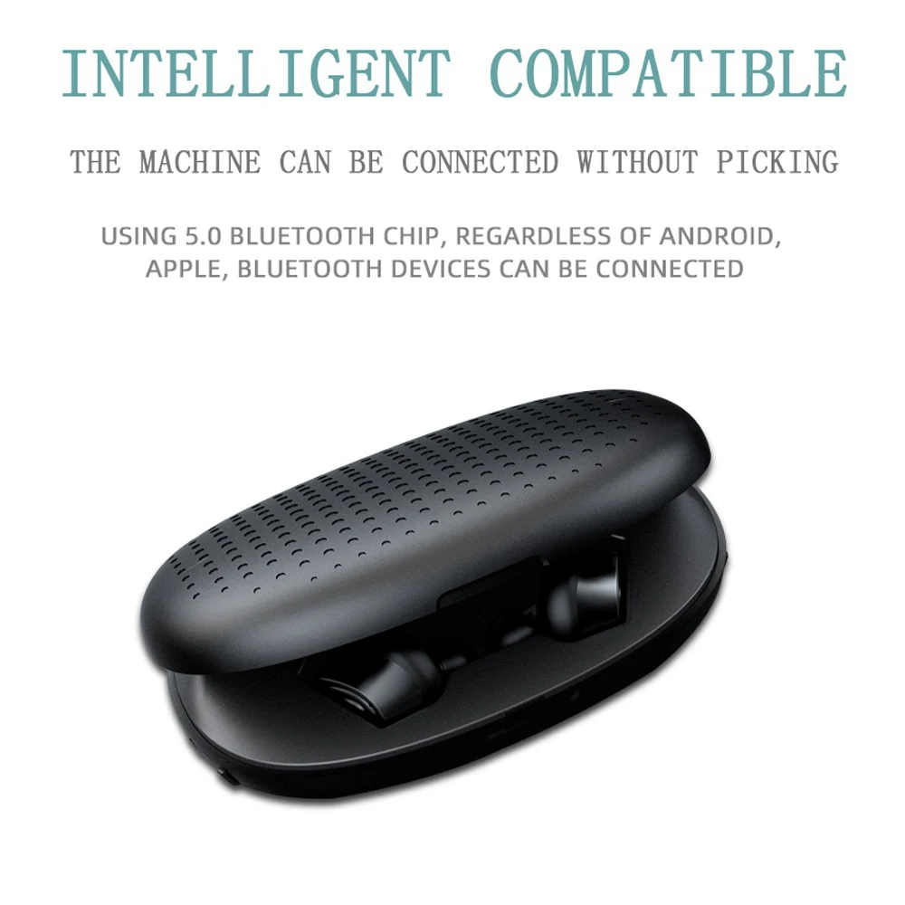 KISSCASE D08 Mini Dual V5.0 беспроводные наушники Bluetooth наушники 3D стерео звук наушники с двойным микрофоном и зарядным устройством