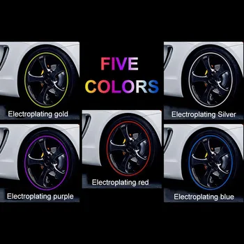 

DIY 8M/ Roll Rimblades Car Vehicle Color Wheel Rims Protectors Decor Strip Tire Guard Line Rubber Moulding Trim Free shipping