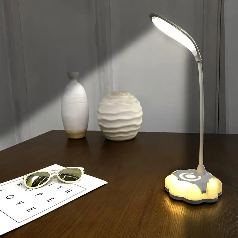 Candeeiro de Mesa Lâmpada de Mesa de Carregamento Flexo Olho Toque Estudo Lâmpadas Regulável Dobrável Luz Iluminação Interior Led Usb 7 mesa de carregamento usb olho toque led