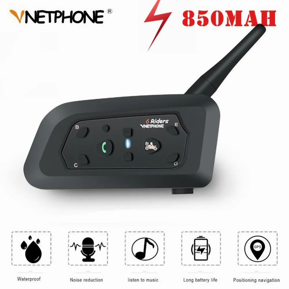Профессиональный Мотоцикл Интерком 1200 м беспроводной шлем Bluetooth гарнитура Intercoms для 6 Riders Intercomunicador BT Interphone MP3 GPS Профессиональный Мотоцикл Интерком 1200 м беспроводной шлем Bluetooth гарнитура Intercoms для 6 Riders Intercomunicador BT Interphone MP3 GPS