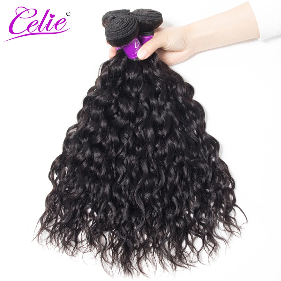 Celie-Hair-Water-Wave-Bundles-With-Closure-Remy-Human-Hair-3-Bundles-With-5x5-Lace-Closure