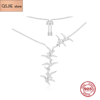 

Fashion Charm Copy 1:1 Copy, Adjustable Les Hirondelles Swallow Necklace Women Monaco Jewelry Gift With Logo