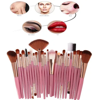 

25pcs Makeup Brushes Set Foundation Power Blush Eye Shadow Brow Lash Lip Face Make Up Tool