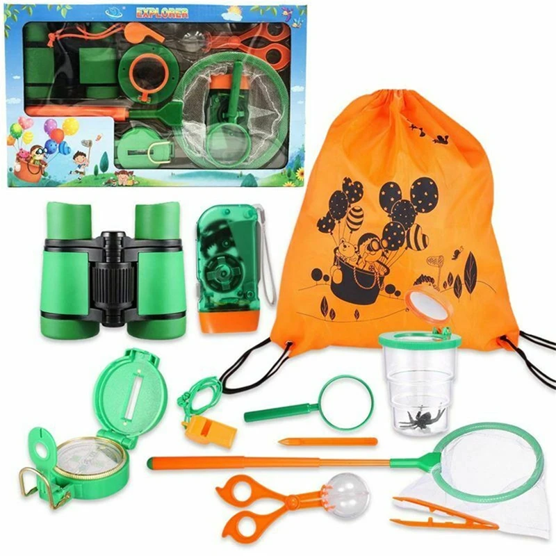 

Toys For Children 11pcs Outdoor Explorer Kit Gifts Birthday Christmas Present Kid Set Outdoor Adventure Insect Capture Baby Toys