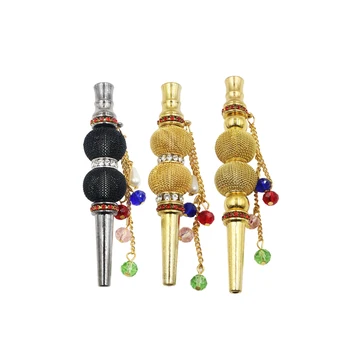 

1PC Pretty Alloy Handmade Jewelry Shisha Hookah Mouth Tips Shisha Mouth Narguile Filter Tip Hookah Mouthpiece