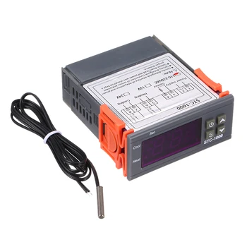 

STC-1000 LED Display Digital Temperature Controller Heating Cooling Centigrade Thermostat 2 Relays Output with Sensor
