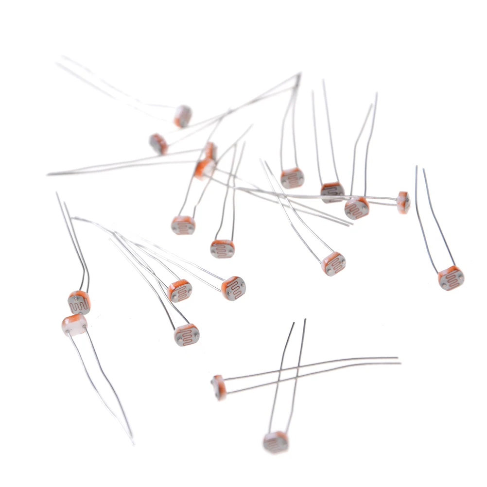 Hot Sale 20PCS X 5528 Light Dependent Resistor LDR 5MM Photoresistor Wholesale And Retail Photoconductive Resistance