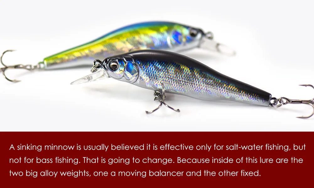 COUNTBASS Sinking Minnow 80 mm 10,8 g Harte Köder Angelköder Wobbler Jerk Your Baits Wobbler Barsch Leurre Angler's Lure – Detail 11