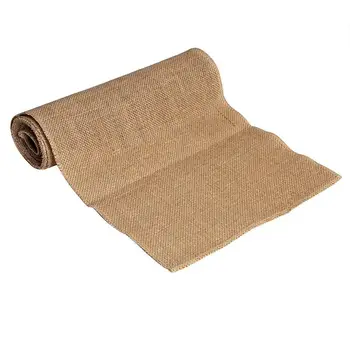 

New Canvas Burlap Natural Burlap 10m Pure Roll Rustic Jute DIY Decoration 30cm