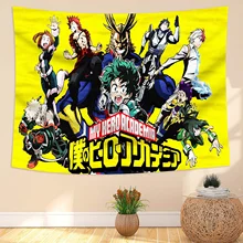 NEW My Hero Academia Tapestry Wall Hanging Anime Tapestry Backdrop for Birthday Party Decoration Anime Gifts Bedroom 95X75CM