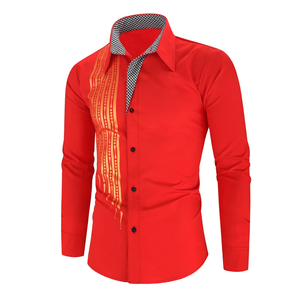Роскошный золотистый и черный рубашка Для мужчин Slim Fit с длинными рукавами Camisa Masculina золотистый и черный Сорочка мужская, для общественных мест Для мужчин клуб нарядная рубашка