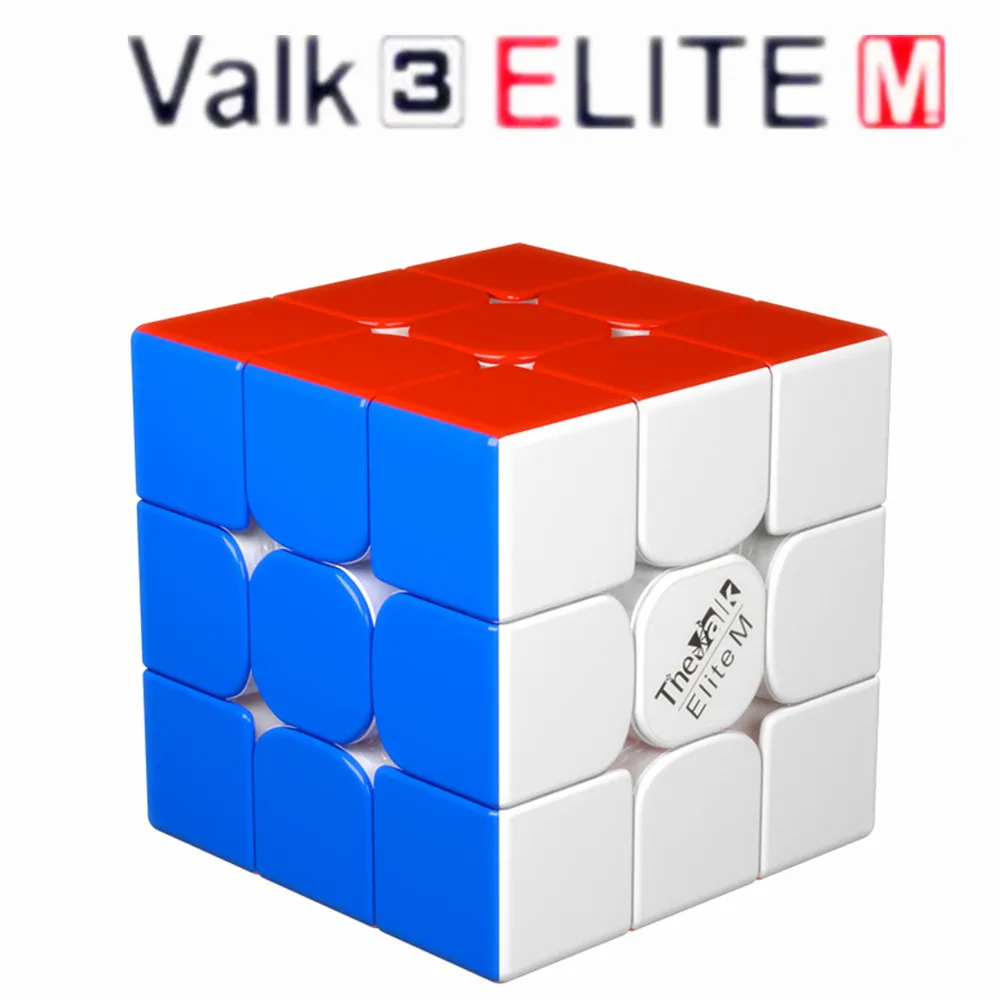 Stickerless Cuber speed QiYi Valk 3 Elite Магнитный 3x3x3 Stickerless speed Cube QiYi MoFangGe The Valk3 Elite M 3X3X3 флагманский куб - Цвет: Stickerless