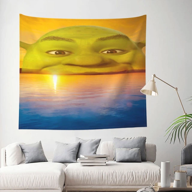 Shrek meme face - Shrek - Tapestry