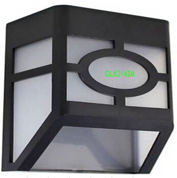 A Party Supplies LED Light Wall Mount Solar Powered Outdoor Path Garden Landscape Fence Yard Lamp - Цвет: A