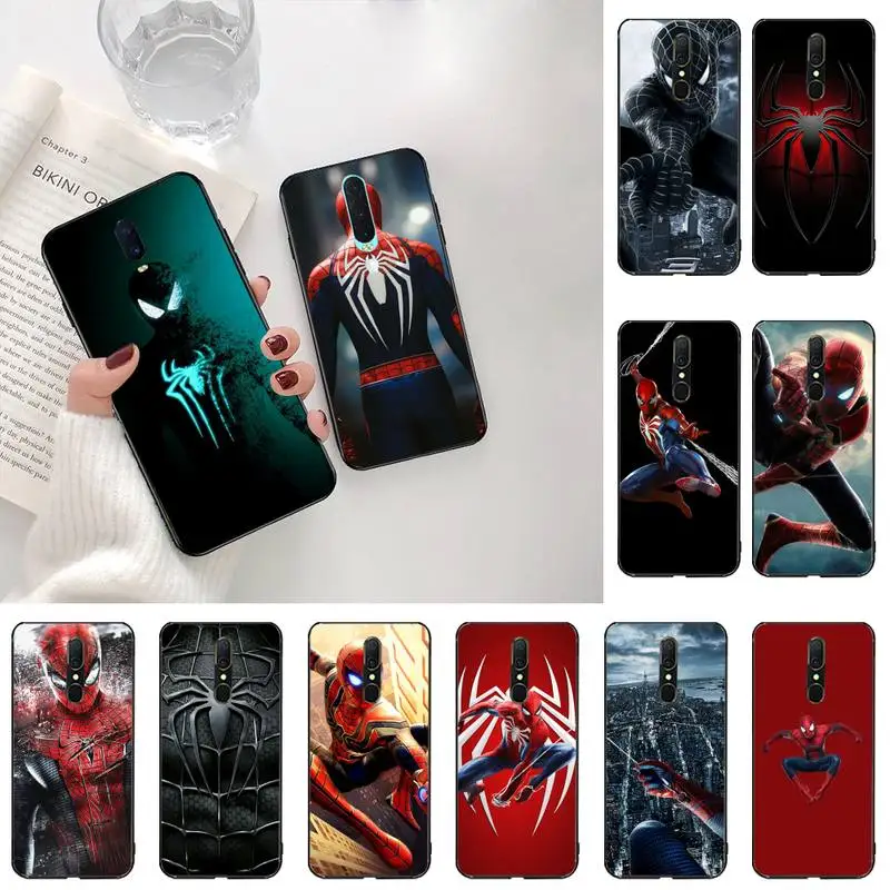 

YJZFDYRM Marvel Hero Spider Man Phone Case Cover For Oppo A5 A9 2020 Reno2 z Renoace 3pro Realme5Pro