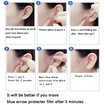 

40pcs / set Face Lift V Sticker Makeup Face Chin Lifting Invisible Thin Tape Medical Artifact Tools H7I4