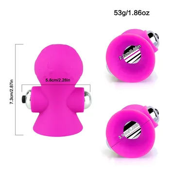 Women Stimulator Clitoris Nipple Sucker Breast Enlarger Mini Bullet Vibrators Adult Sex Toys for Women Lesbian Female Massager 4