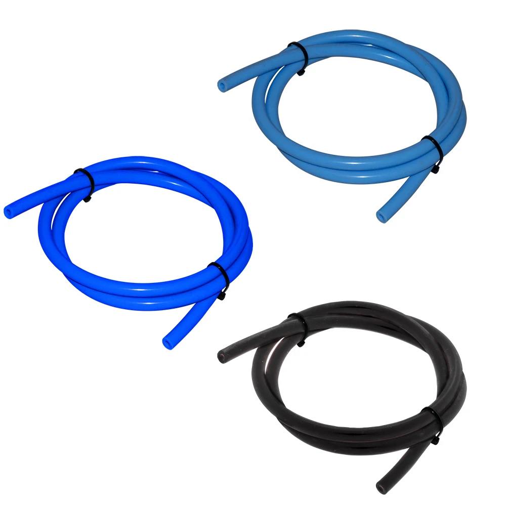 

Universal 1m long Auto Car Vacuum Silicone Hose Racing Line Pipe Tube Blue Black