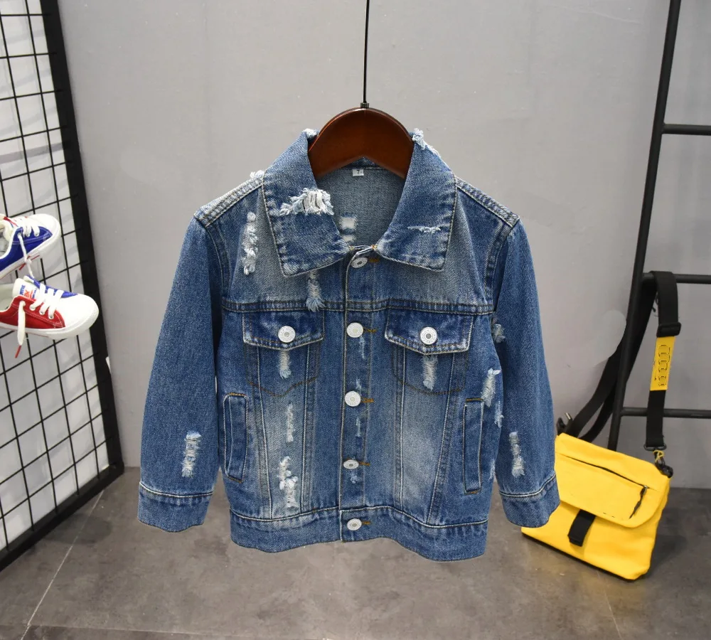 

New spring and autumn Boys Denim Jackets 2-6year Child baby Jacket High quality trend cowboy clothes boys Coats 2-6Year