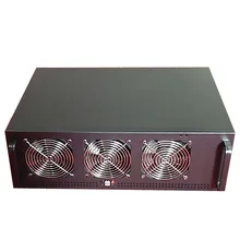 PC чехол для сервера USB Miner Rack ETH/ETC/ZEC/Monero XMR горная установка GPU рамка D1800-BTC B250-BTC-D8P-D3 4U шасси 6 видеокарта C