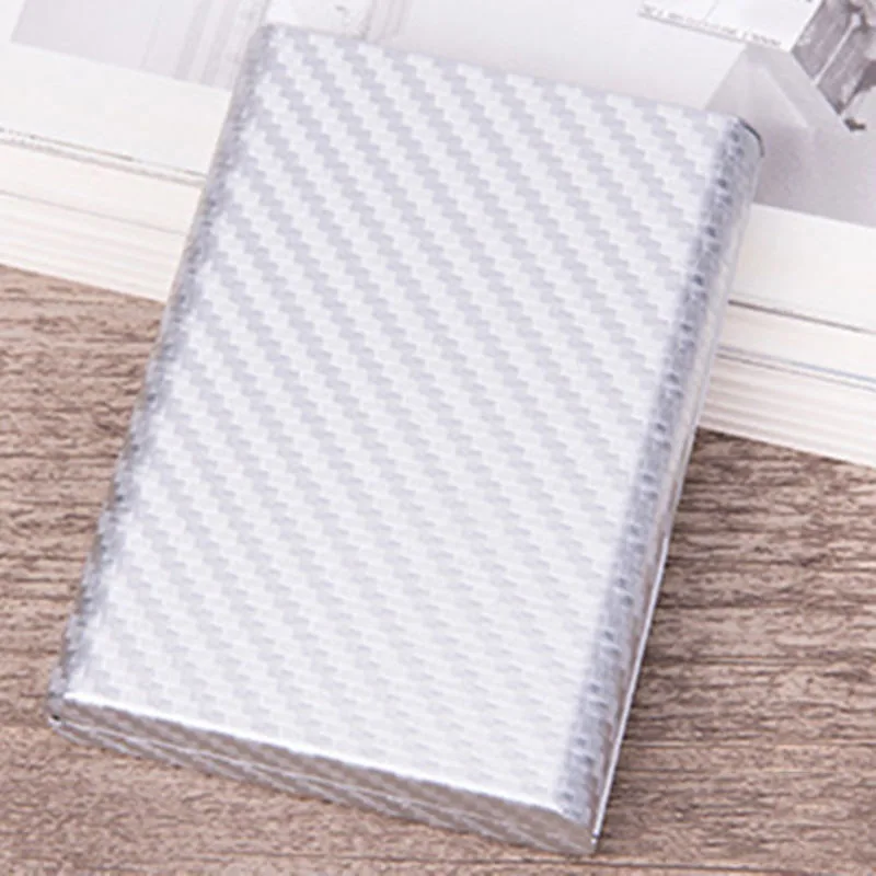 A-silver Men's Credit Card Holder High Quality ID Cardholder Protect Women Fashion Rfid Wallet Business Card Case Travel Aluminum Wallet - Цвет: A-silver