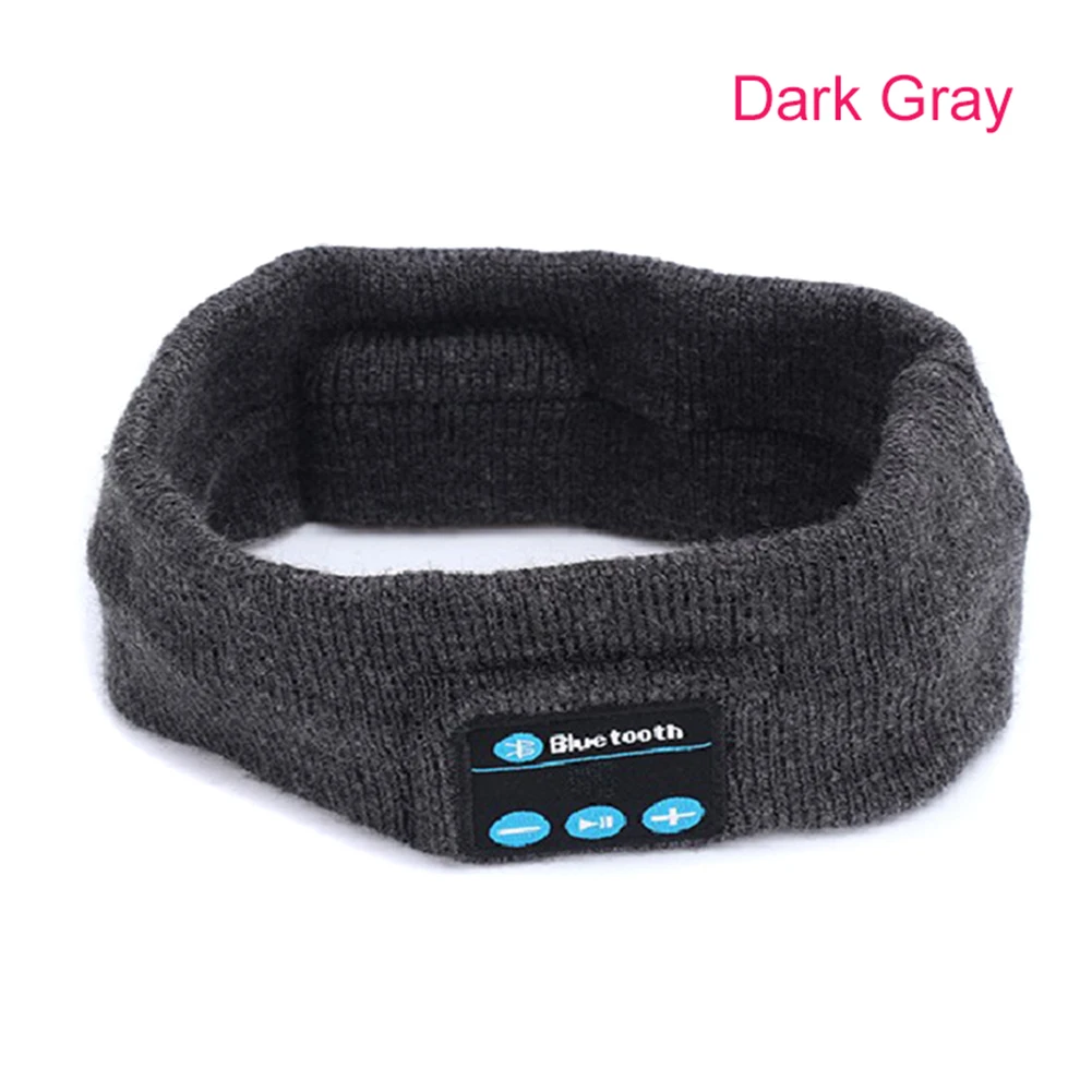 dark grey Bluetooth повязка на голову наушники для сна 10 м беспроводные музыкальные спортивные повязки на голову долгое время игры SEC88 - Цвет: dark grey