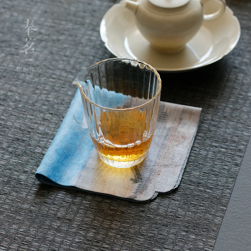 28x28 см известная китайская живопись чайное полотенце водопоглощающее замшевое чайное полотенце Ковер кунг-фу полотенце чайный набор кунг-фу аксессуары