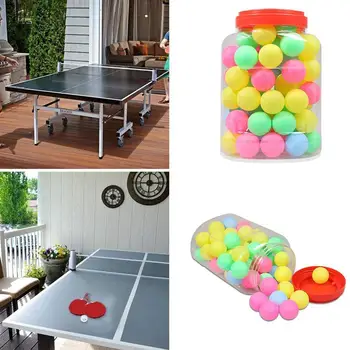

60pcs/set Multicolor random Table Tennis Balls PP Plastic Pong Training Ball For Ping L8R0