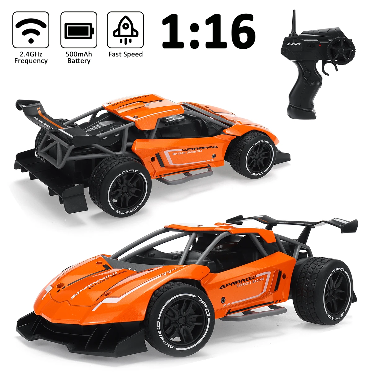 

Climbing Cars Remote Control RC Racing Car Battery Rechargeable Alloy RC Car High Speed Off-Road Car Toys For Children