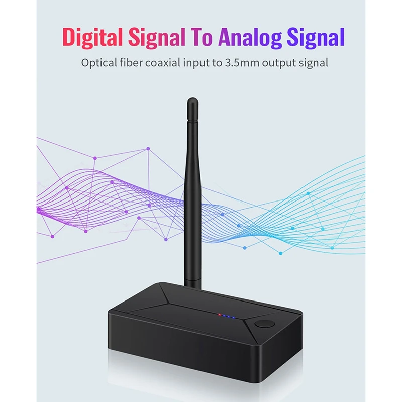 Bluetooth 5 0 Transmitter Coaxial Optical Fiber SPDIF Adapter 3 5mm AUX Stereo Hifi Wireless for TV PC Headphone