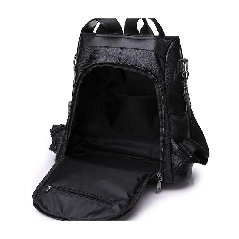 Anti-Theft-Backpack-PU-Leather-Travel-Backpacks-Solid-Hidden-Zipper-Shoulder-Bags-Large-Capacity-School-Bag (4)
