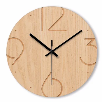 

Creative Wood Wall Clocks Silent Modern Wall Clock Home Decoration Fashion Large Wall Clock for Living Room Home Decor BB50WC