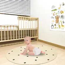 Натуральный круглый ковер уникальный ткацкий станок Плетеный джутовая коллекция ручной работы натуральные волокна инновационная устойчивость к истиранию Быстрая