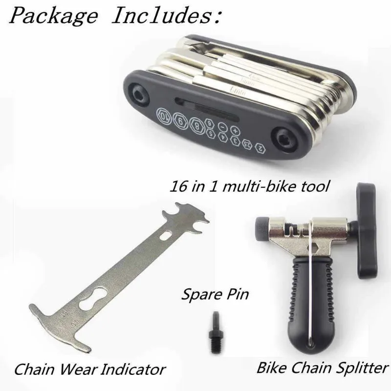 Инструменты для горного велосипеда, резак цепи, суппорт, набор для ремонта велосипеда 15 в одном наборе инструментов, инструменты для горного велосипеда