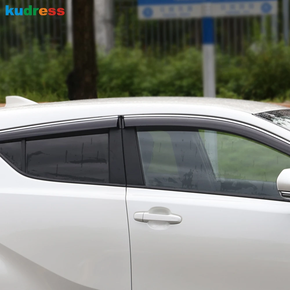 Для Toyota CHR C HR 2016 2017 2018 2019 ABS защитный козырек для окон навес от дождя снаряжение