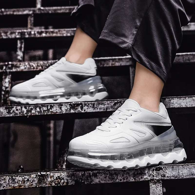 Men's Sneakers Autumn New Classic Luxury Daddy Chunky Shoes Full Palm Air Cushion Thick Soled Sports Running Shoes