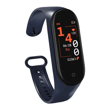 

M4 Gift Silicone Sleep Monitor Smart Bracelet Multifunctional Waterproof Sports Colorful Touch Screen Heart Rate Pedometer