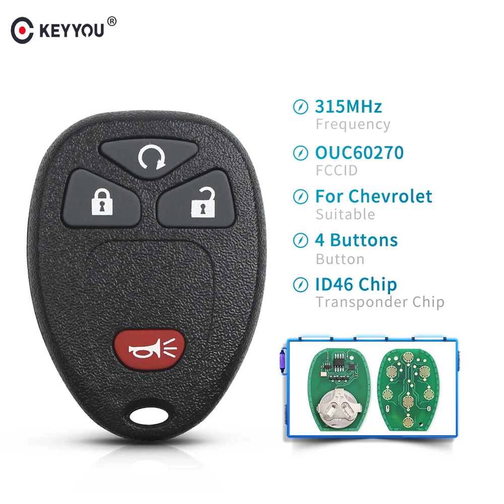 Parts & Accessories For Buick Cadillac Chevy GMC Remote Keyless Entry Key Fob Shell Case 4