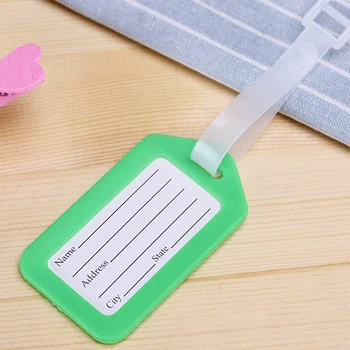 

9x5cm Boarding Baggage Accessories Anti Lost With String Travel DIY Marking Classification Tools Luggage Tag