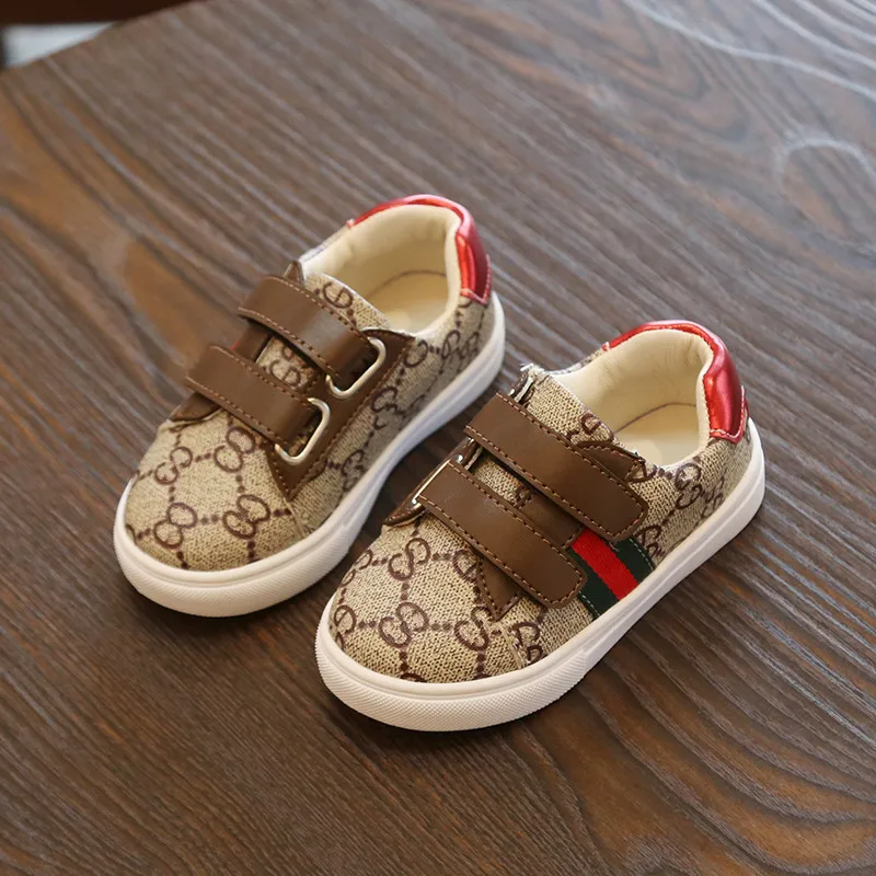 

Autumn New Fashion Infant Toddler Children Casual Shoes Kids Sneakers Brand Shoes GG Boys All-match Cotton Baby PU Leather Shoes