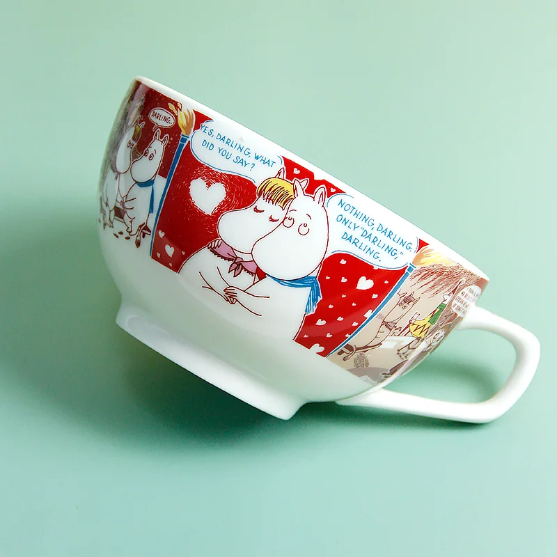 Moomin Милая большая миска для лапши и тарелка набор чашка для Муми-троллей и миска для Муми-троллей - Цвет: bowl