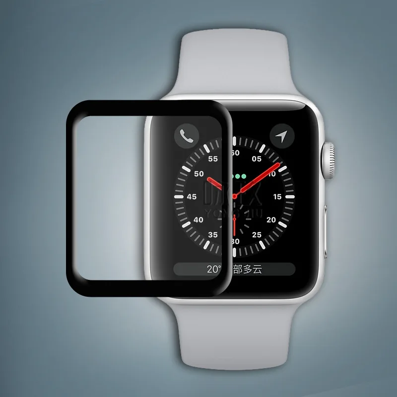 2.5D 9H взрывозащищенное Закаленное стекло защитное для Apple iwatch серии 3 38 мм 42 мм спортивные умные часы