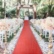 Красный свадебный проходной дорожки 60FTX4FT Блестящий Свадебный ковер блесток ковры проходной дорожка для Wedding-M1025